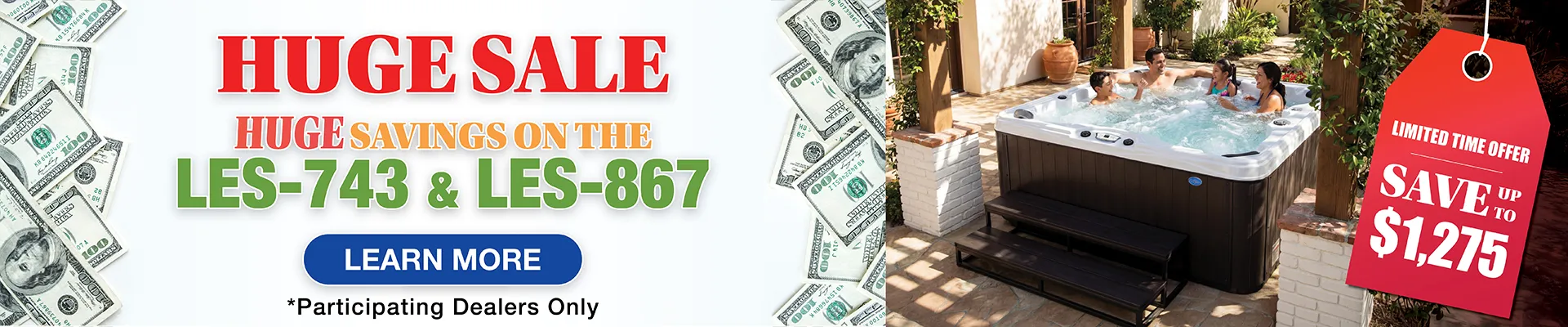 Calspas hot tub being used in a family setting - Pensacola